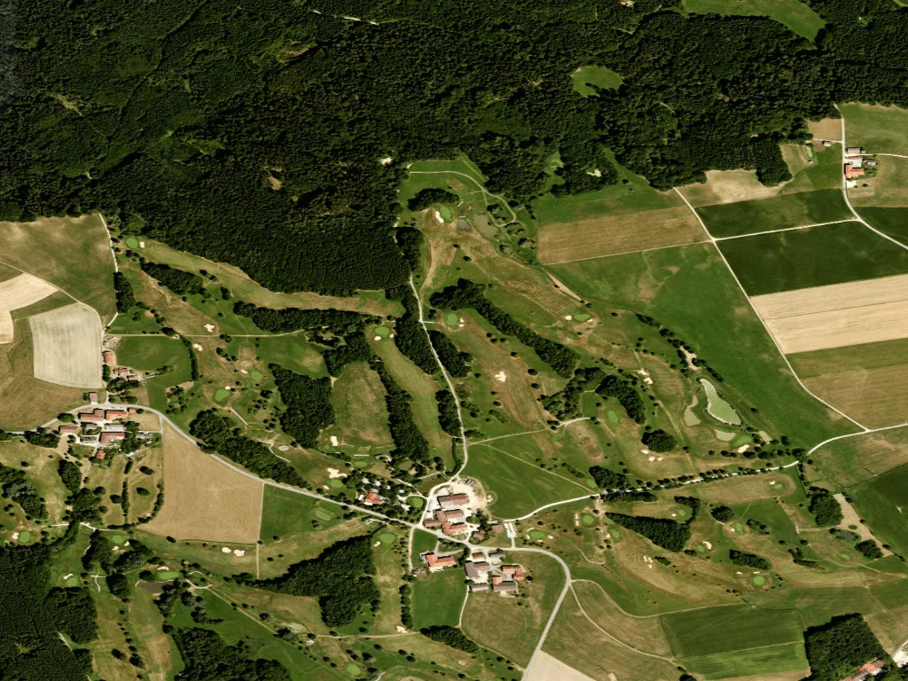 Letecký pohled na Championship Course