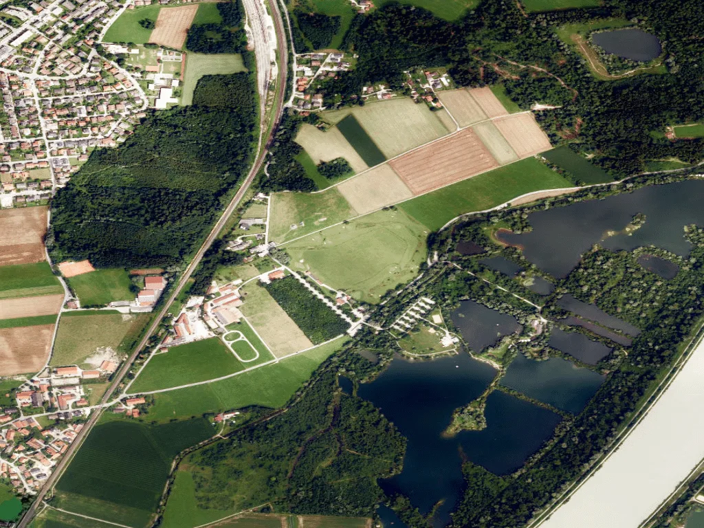 Letecký pohled na City Golf Rosenheim