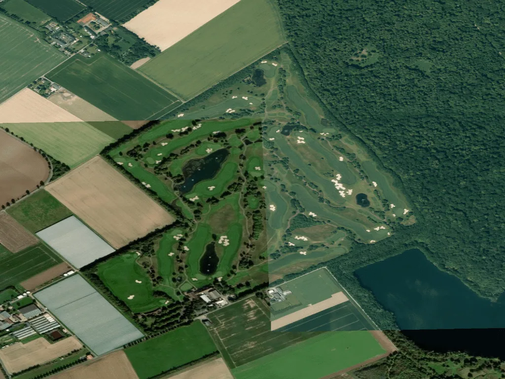 Letecký pohled na Golf Club Gut Lärchenhof