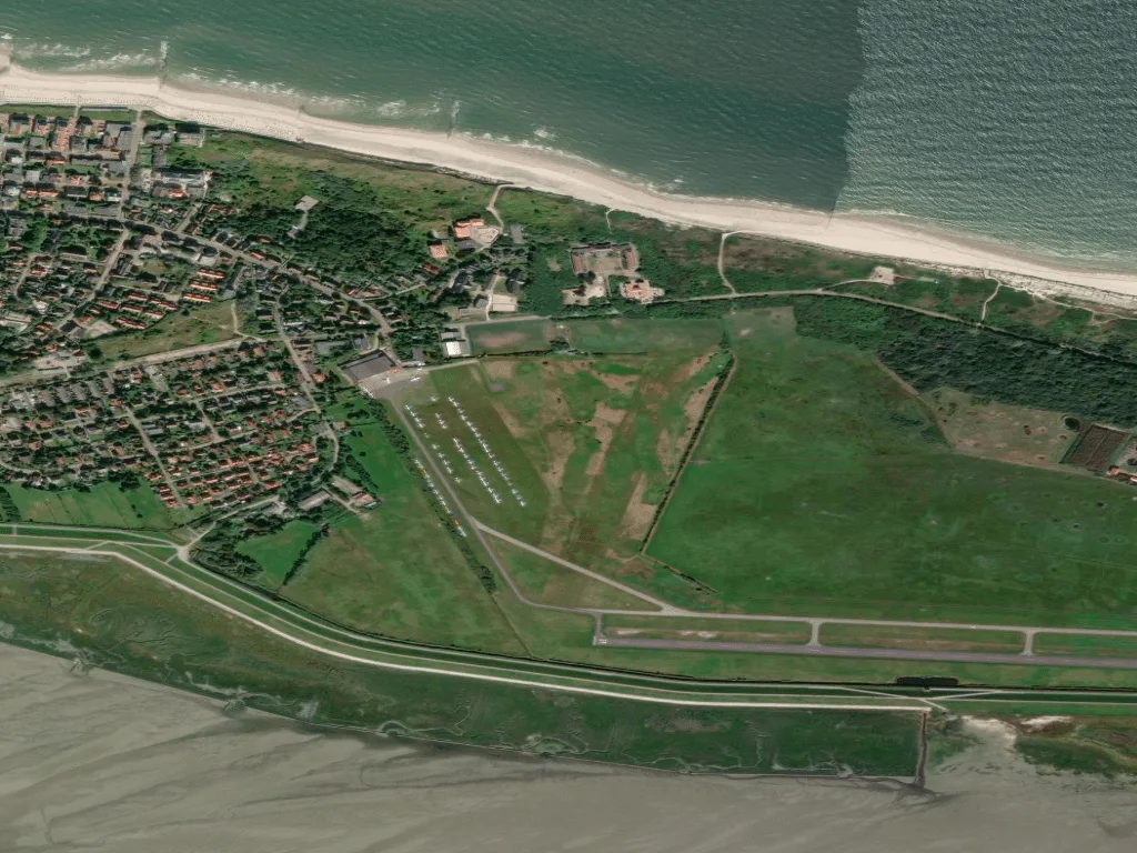 Letecký pohled na Golfclub Insel Wangerooge e.V.