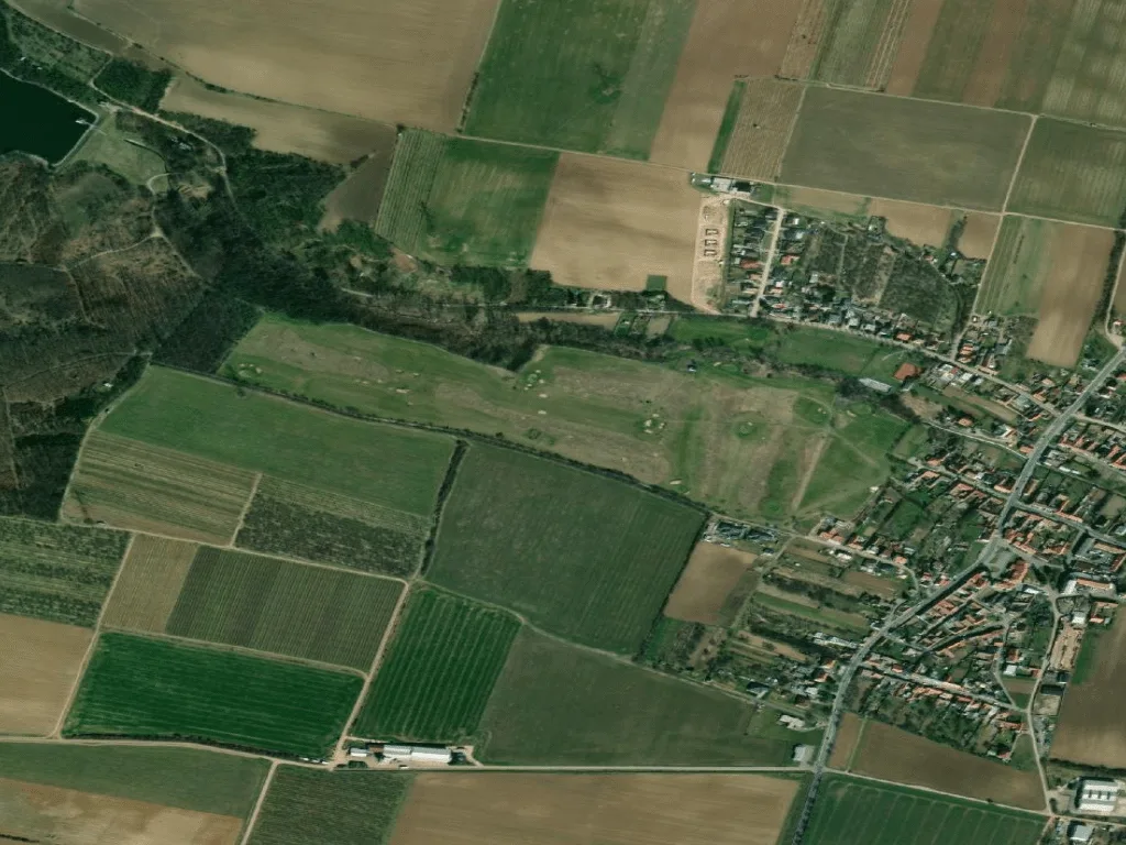Letecký pohled na Golf ARES Těšetice