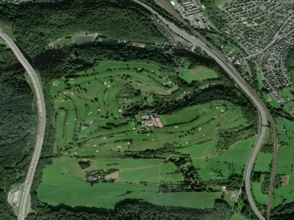 Letecký pohled na Golf-Club Dillenburg