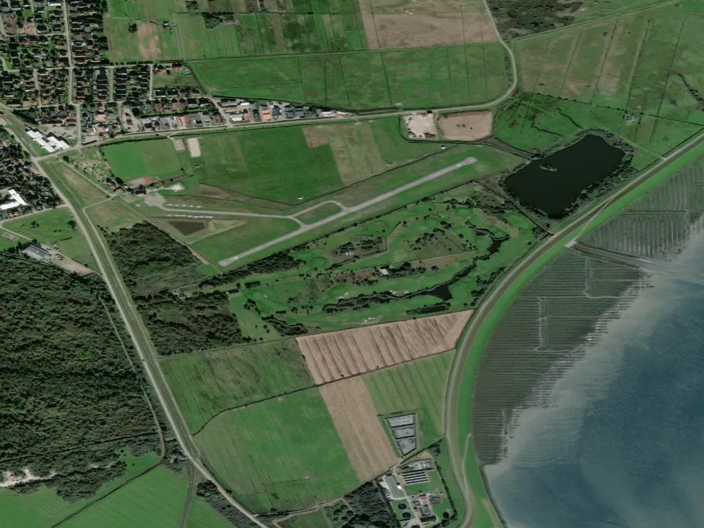Letecký pohled na Golfplatz An't Diek