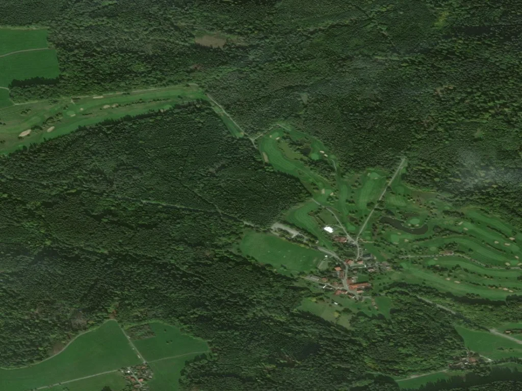 Letecký pohled na Golfclub Marhördt