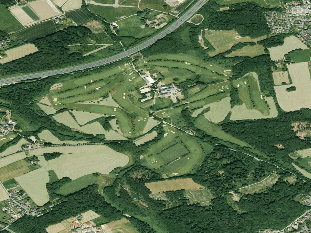 Letecký pohled na Golf Gut Berge