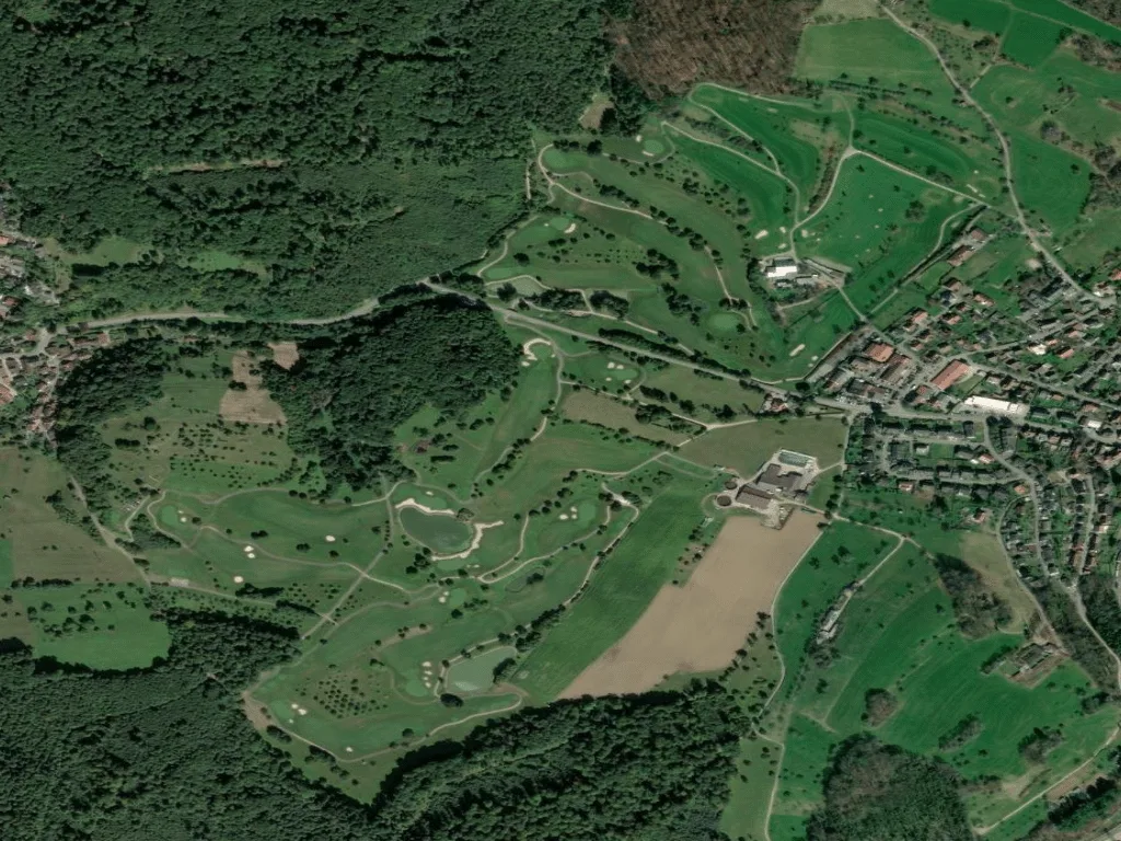 Letecký pohled na Golfclub Markgräflerland Kandern e.V.