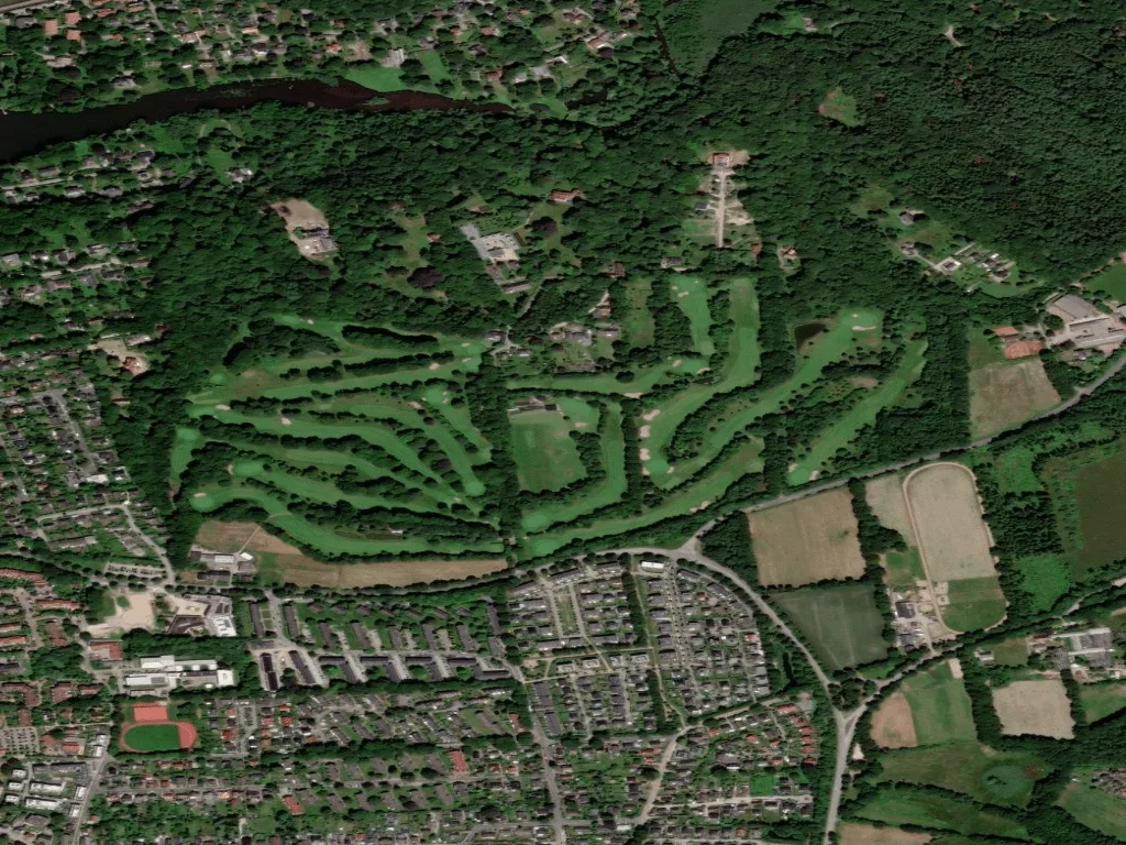 Letecký pohled na Wentorf-Reinbeker Golf-Club