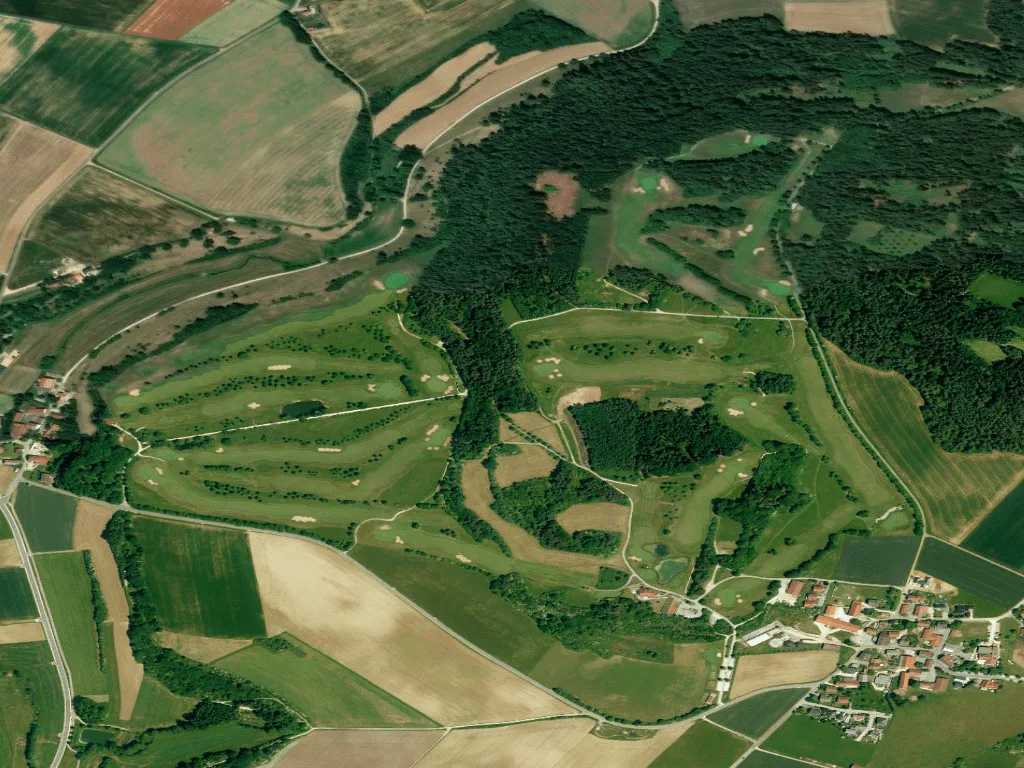 Letecký pohled na Jura Golf e.V. Hilzhofen