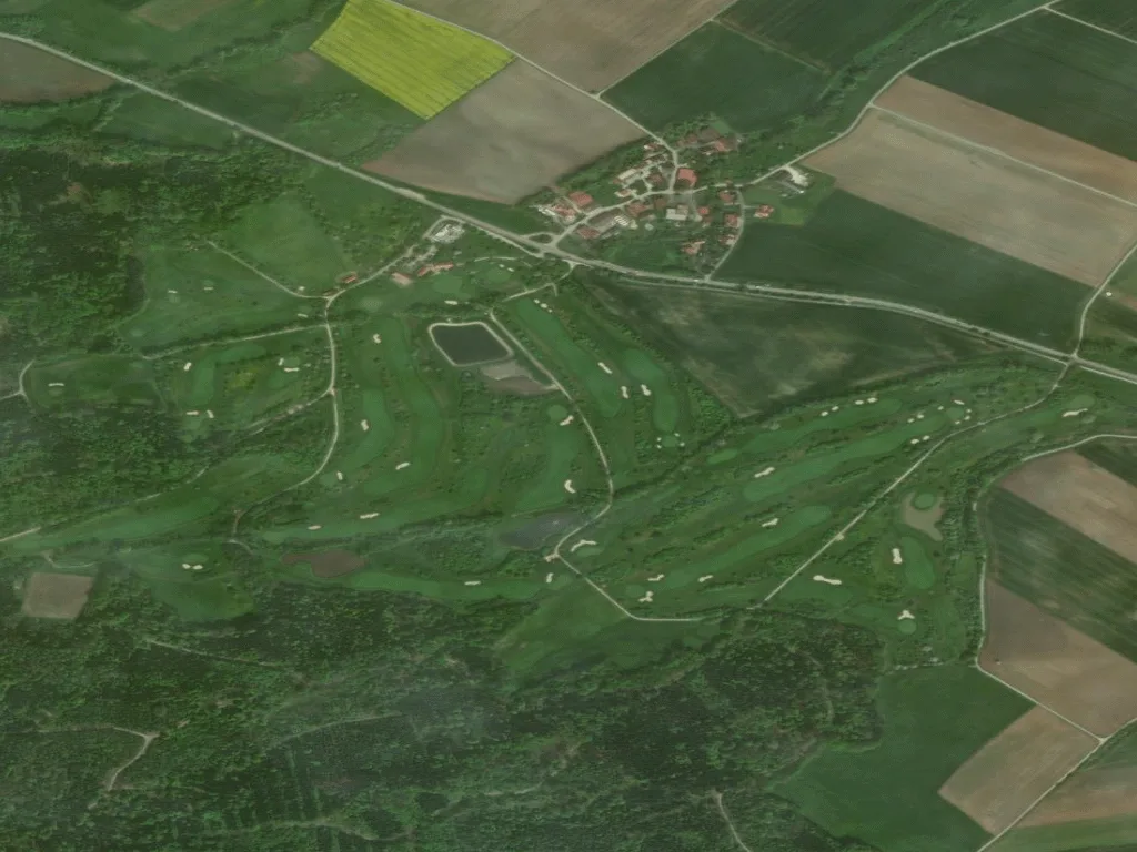 Letecký pohled na Golfclub Schwäbisch Hall