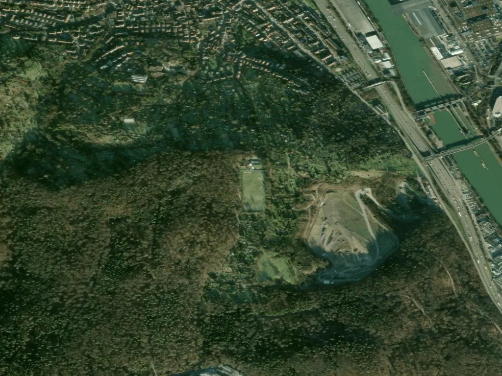 Letecký pohled na GolfKultur Stuttgart
