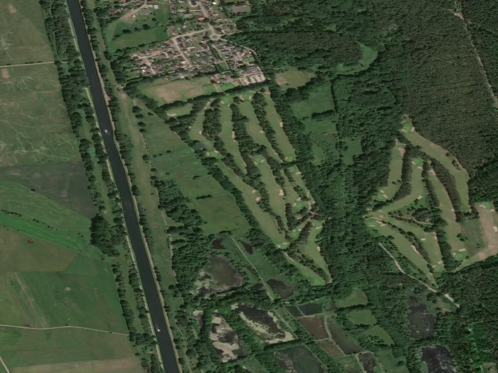 Letecký pohled na Golf Club Gut Grambek e.V.