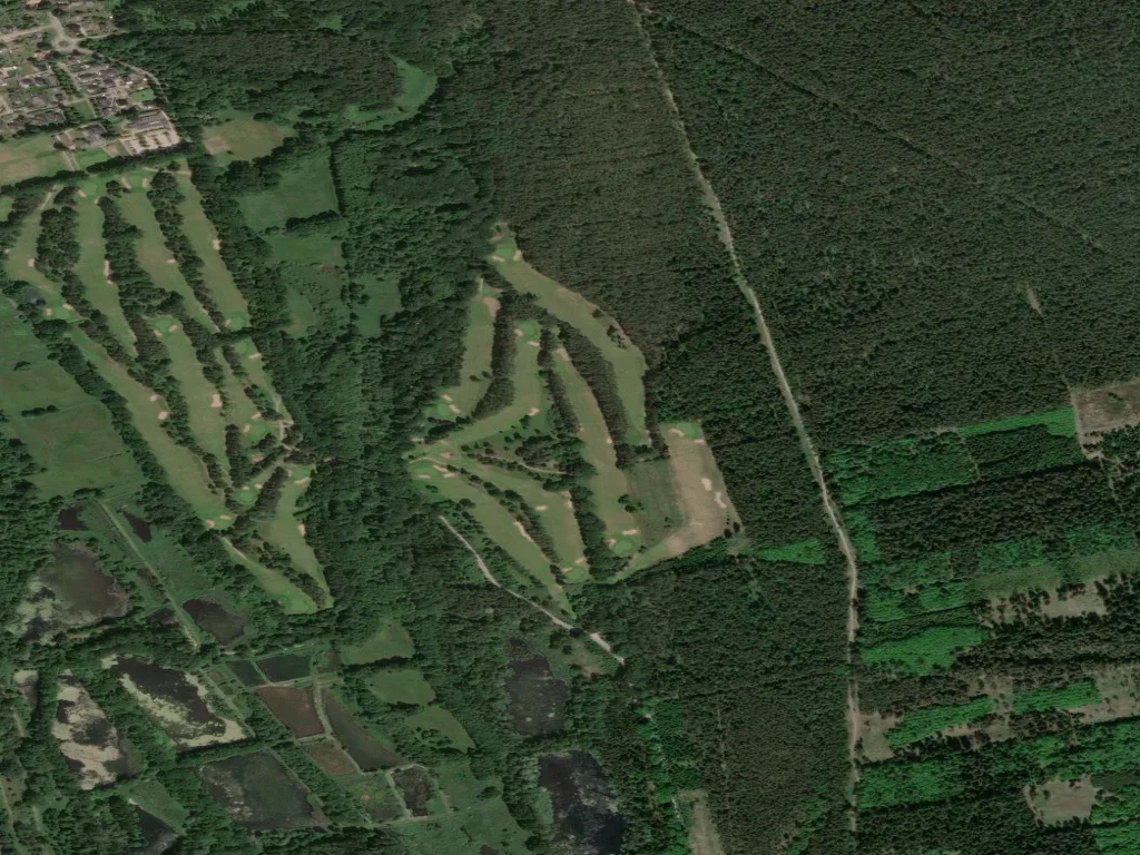 Letecký pohled na Golf Club Gut Grambek e.V.