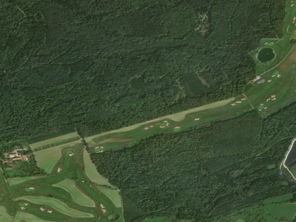 Letecký pohled na Golfclub Schloss Kressbach