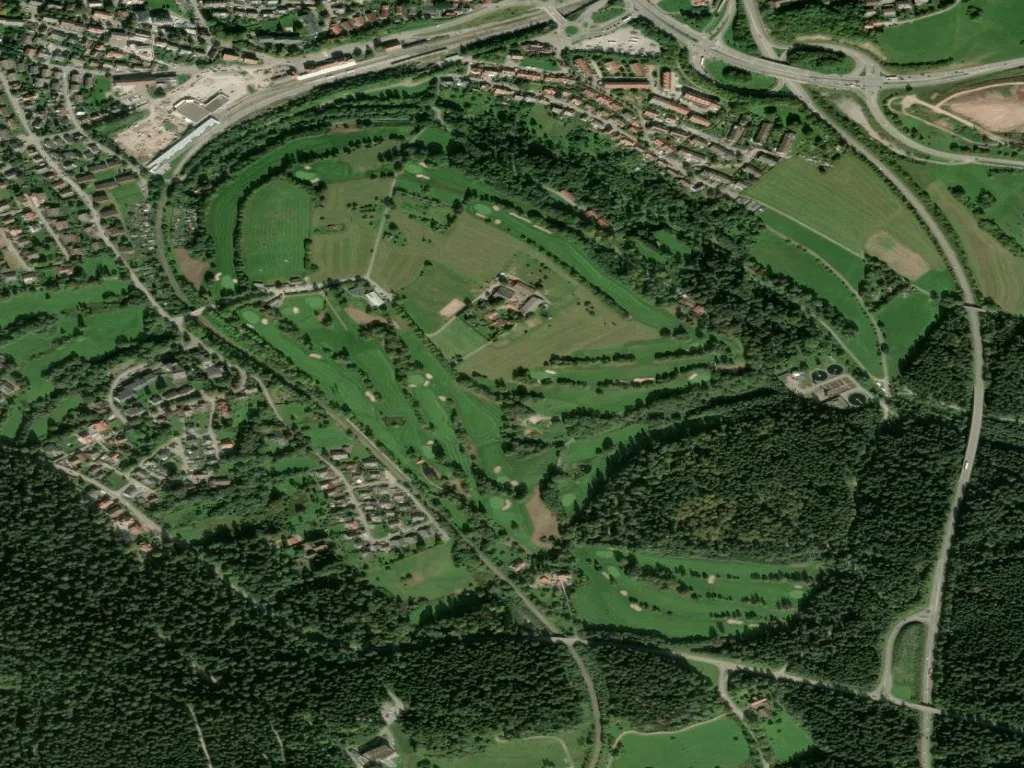 Letecký pohled na Golf-Club Freudenstadt e.V.