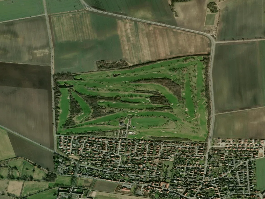 Letecký pohled na Golfclub Rittergut Hedwigsburg e.V.