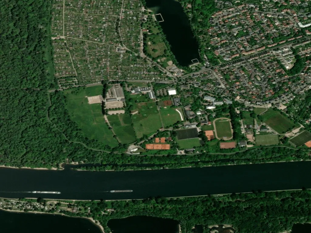 Letecký pohled na Golfclub Mannheim - GOLF absolute
