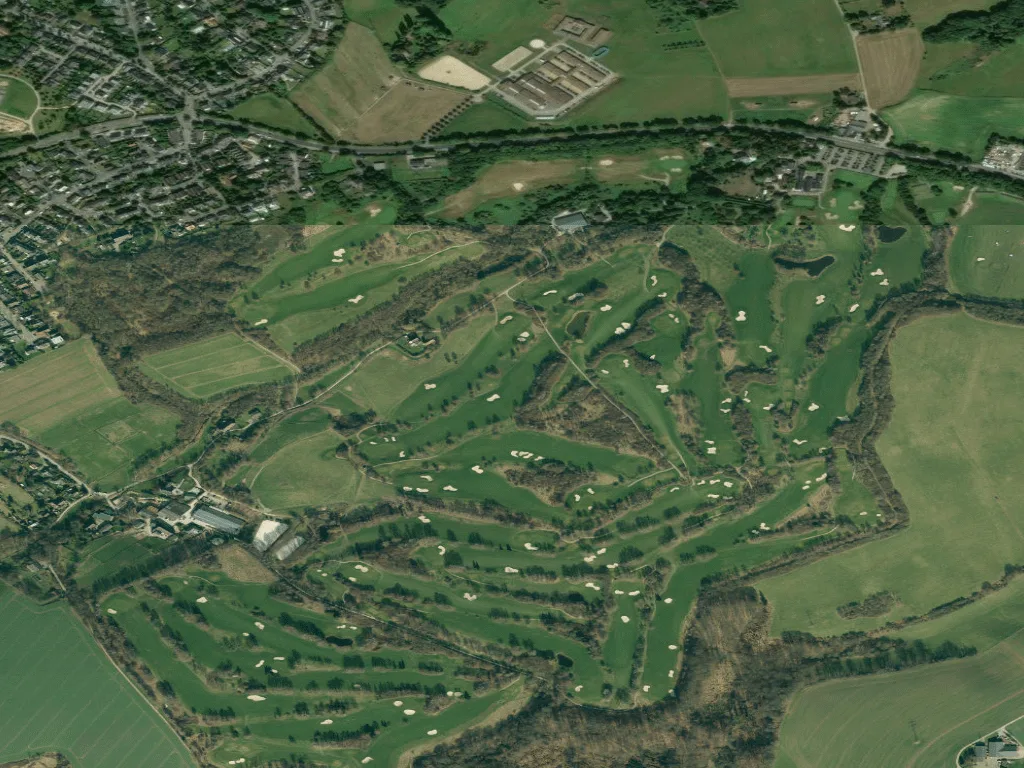 Letecký pohled na Golf Club Hösel Nordplatz