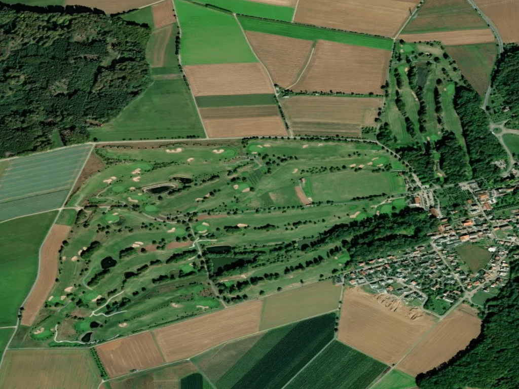 Letecký pohled na Golf Club Heilbronn-Hohenlohe