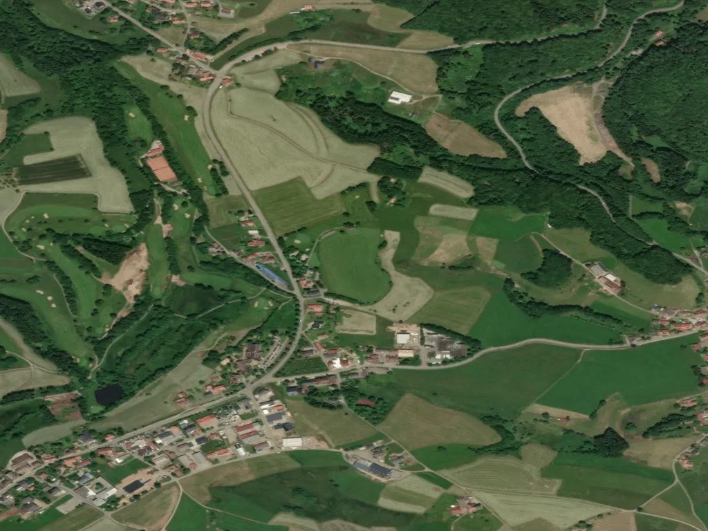 Letecký pohled na Golfclub Rickenbach e.V. Driving Range