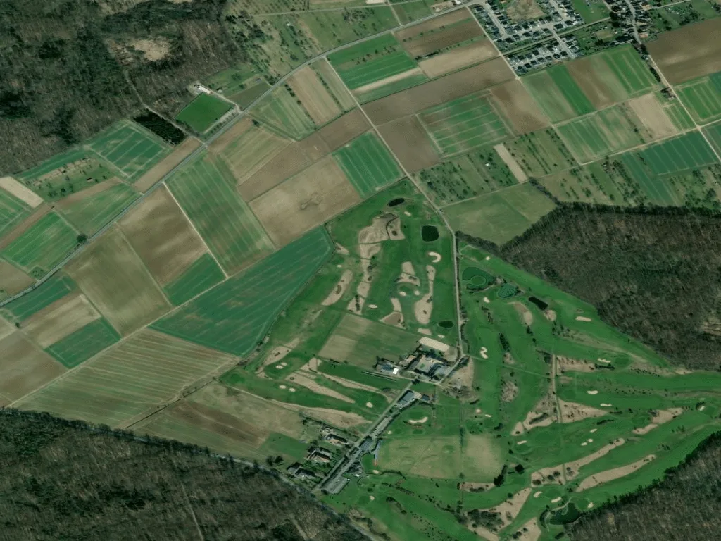Letecký pohled na Golfplatz Altenstadt
