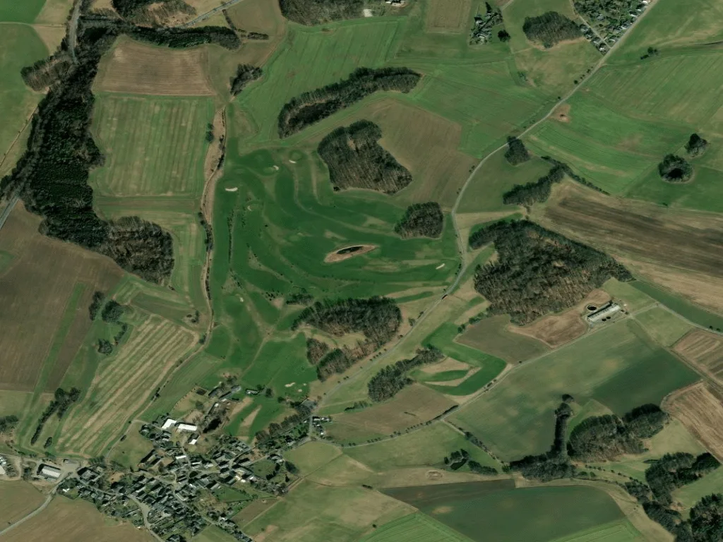 Letecký pohled na Golfclub Plauen e.V.
