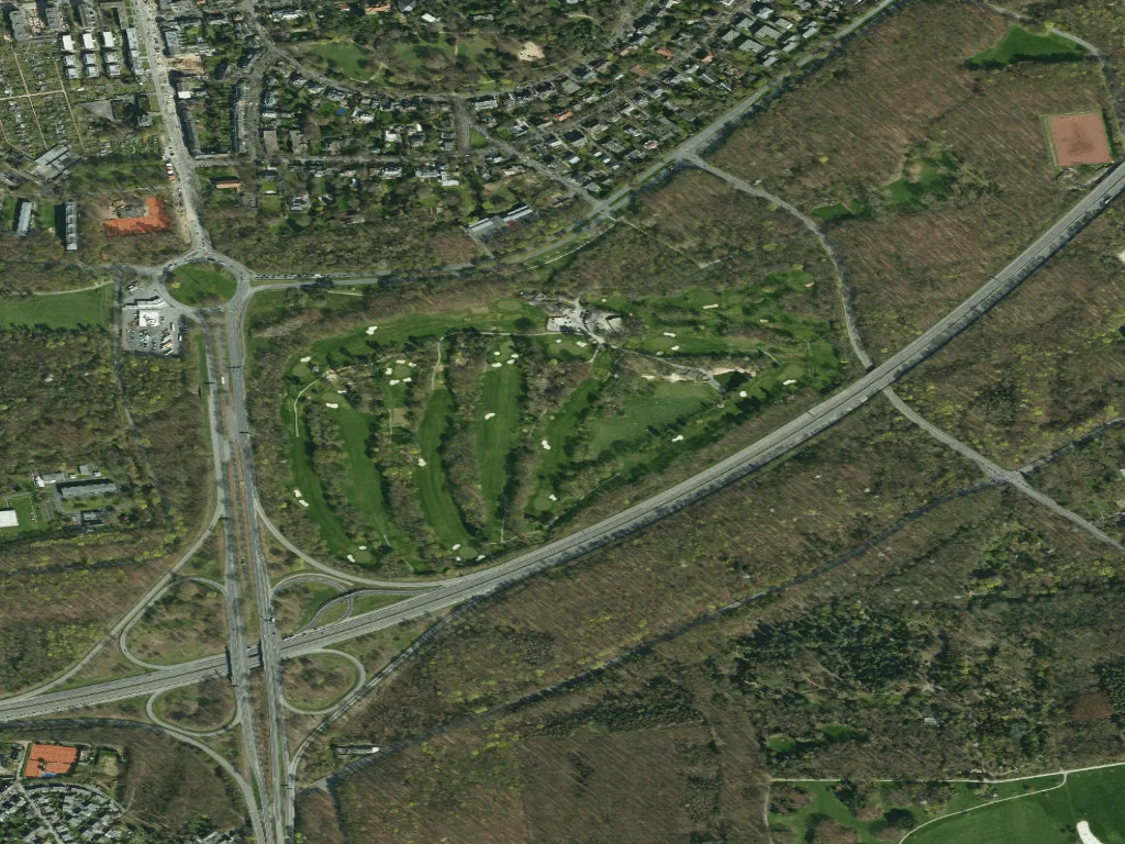 Letecký pohled na Marienburger Golf-Club